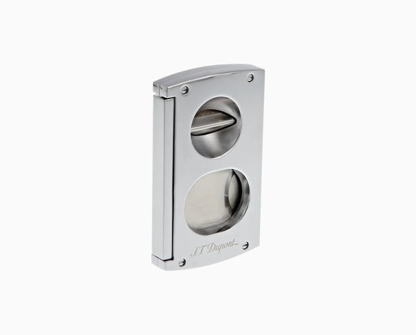 CHROME DOUBLE BLADE CIGAR CUTTER