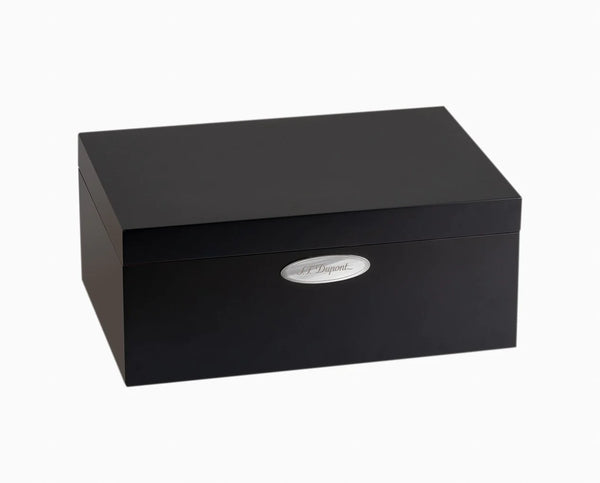 OKOUMÉ WOOD MATT BLACK LACQUER HUMIDOR