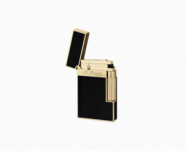 LIGNE 2 NATURAL BLACK LACQUER AND GOLD LIGHTER